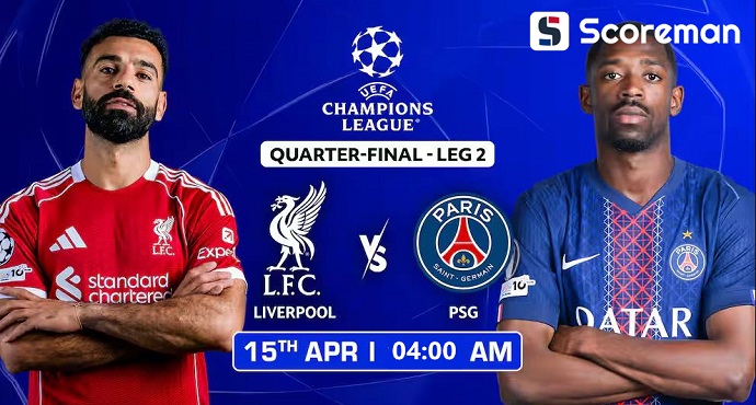 4월15일 챔피언스리그 - 리버풀 VS 파리생제르망 해외축구 분석 프리뷰